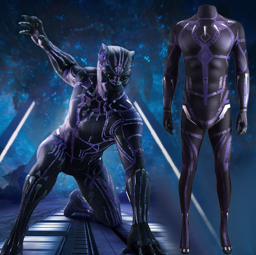 T‘Challa Black Panther Jumpsuit Halloween Karneval Kostüm Outfits