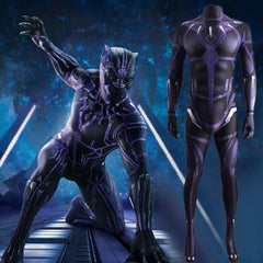 T‘Challa Black Panther Jumpsuit Halloween Karneval Kostüm Outfits