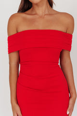 Dancing Queens Bow Back Maxi Dress Red